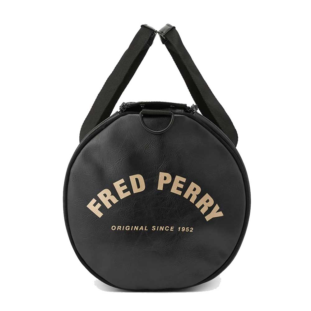 フレッドペリー バッグ FRED PERRY TONAL BARREL BAG L7223 102(ブラック) バレルバッグ ドラムバッグ ボストンバッグ