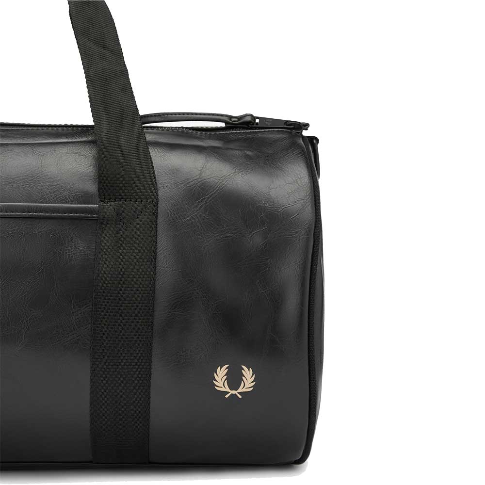 フレッドペリー バッグ FRED PERRY TONAL BARREL BAG L7223 102(ブラック) バレルバッグ ドラムバッグ ボストンバッグ
