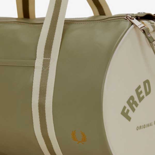 フレッドペリーバッグFREDPERRYCLASSICBARRELBAGL7255X88(OLIVEMINT)バレルバッグドラムバッグボストンバッグ
