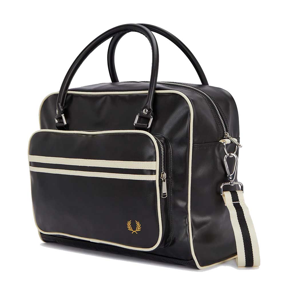 フレッドペリーバッグFREDPERRYClassicHoldallL8256D57(BLACK/ECRU)トートバッグショルダーボストンバッグ