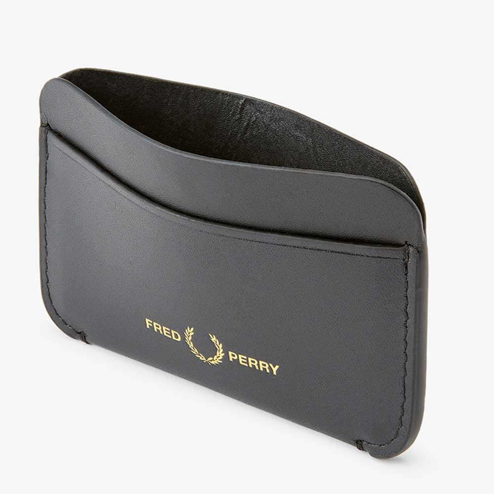 FRED PERRY フレッドペリー GRAPHIC LEATHER CARD HOLDER L8279102(ブラック) カードケース
