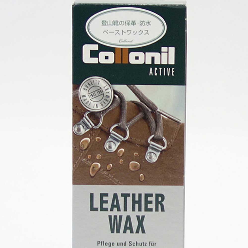 登山靴の保革・防水ペーストワックス コロニル Collonil アウトドアアクティブ レザーワックス LEATHER WAX 75ml(ドイツ製) 防水 栄養 保革 保湿 無色 スエード スウェード ヌバック 革 本革 レザー