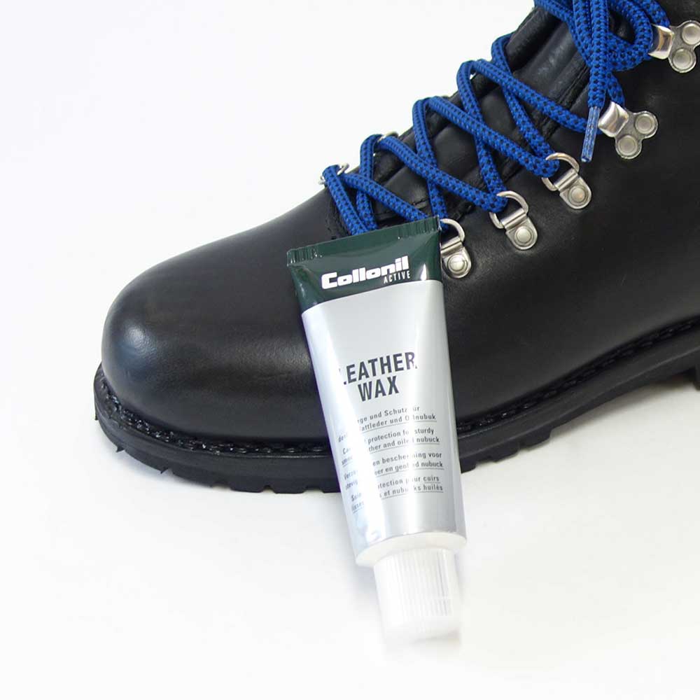 登山靴の保革・防水ペーストワックス コロニル Collonil アウトドアアクティブ レザーワックス LEATHER WAX 75ml(ドイツ製) 防水 栄養 保革 保湿 無色 スエード スウェード ヌバック 革 本革 レザー