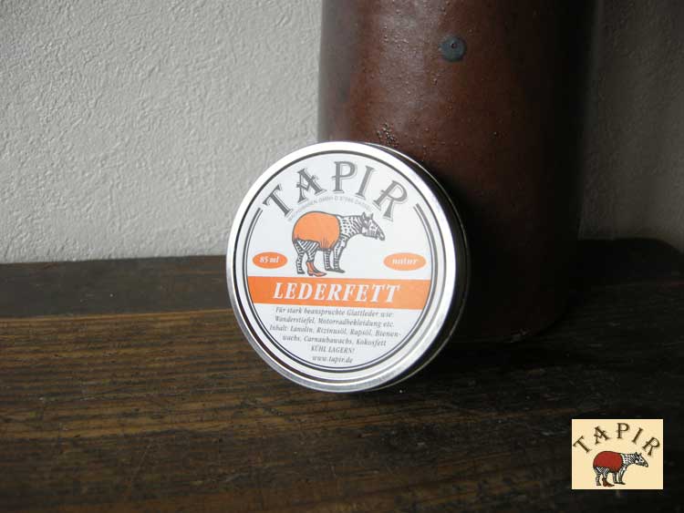 天然素材で作られた靴ケア品 【TAPIR タピール】レーダーフェット(皮革用ワックス) ハードに使われる革製品の防水・保護オイル(ドイツ製) 靴 シューズ
