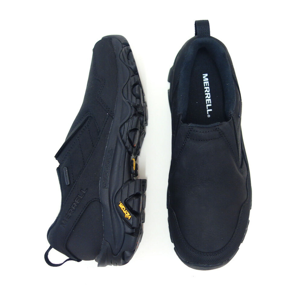 MERRELLメレルコールドパック3サーモモックウォータープルーフ(メンズ)m037207ブラック防水天然皮革スリッポンウィンターウォーキング「靴」