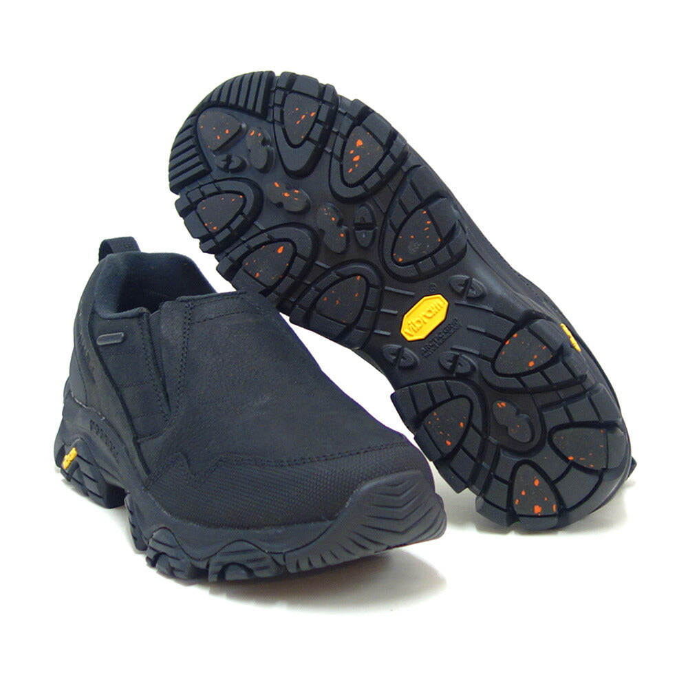 MERRELLメレルコールドパック3サーモモックウォータープルーフ(メンズ)m037207ブラック防水天然皮革スリッポンウィンターウォーキング「靴」