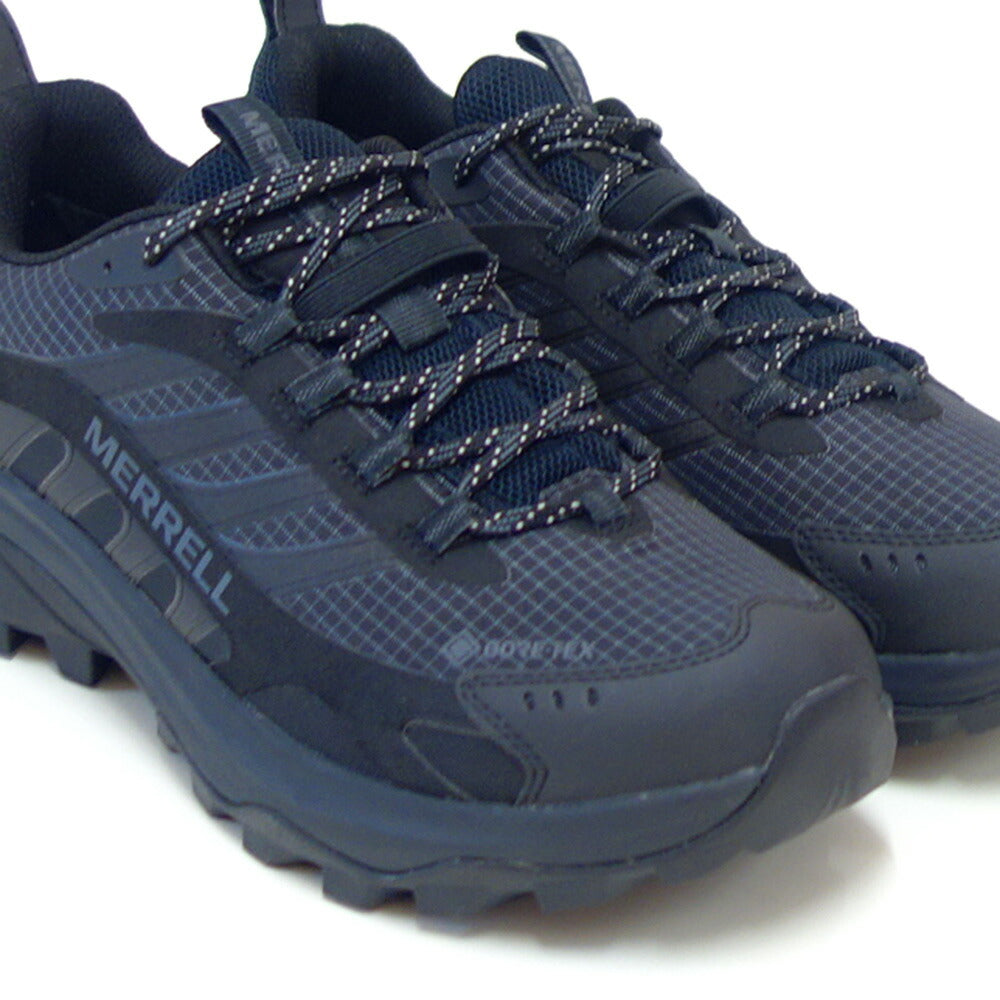 メレルMERRELL(メンズ)モアブスピード2ゴアテックス037513カラー:ブラックGORE-TEX完全防水通気性メッシュアウトドアシューズウォーキングハイキングトレイル「靴」