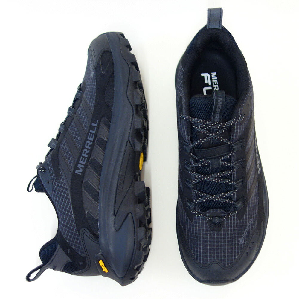 メレルMERRELL(メンズ)モアブスピード2ゴアテックス037513カラー:ブラックGORE-TEX完全防水通気性メッシュアウトドアシューズウォーキングハイキングトレイル「靴」