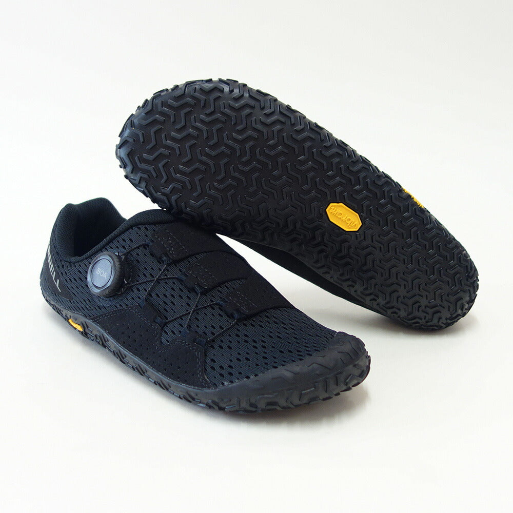 MERRELLメレルベイパーグローブ6ボアVAPORGLOVE6BOA(メンズ)m068453ブラックベアフットシューズローカットウォーキングモデル「靴」