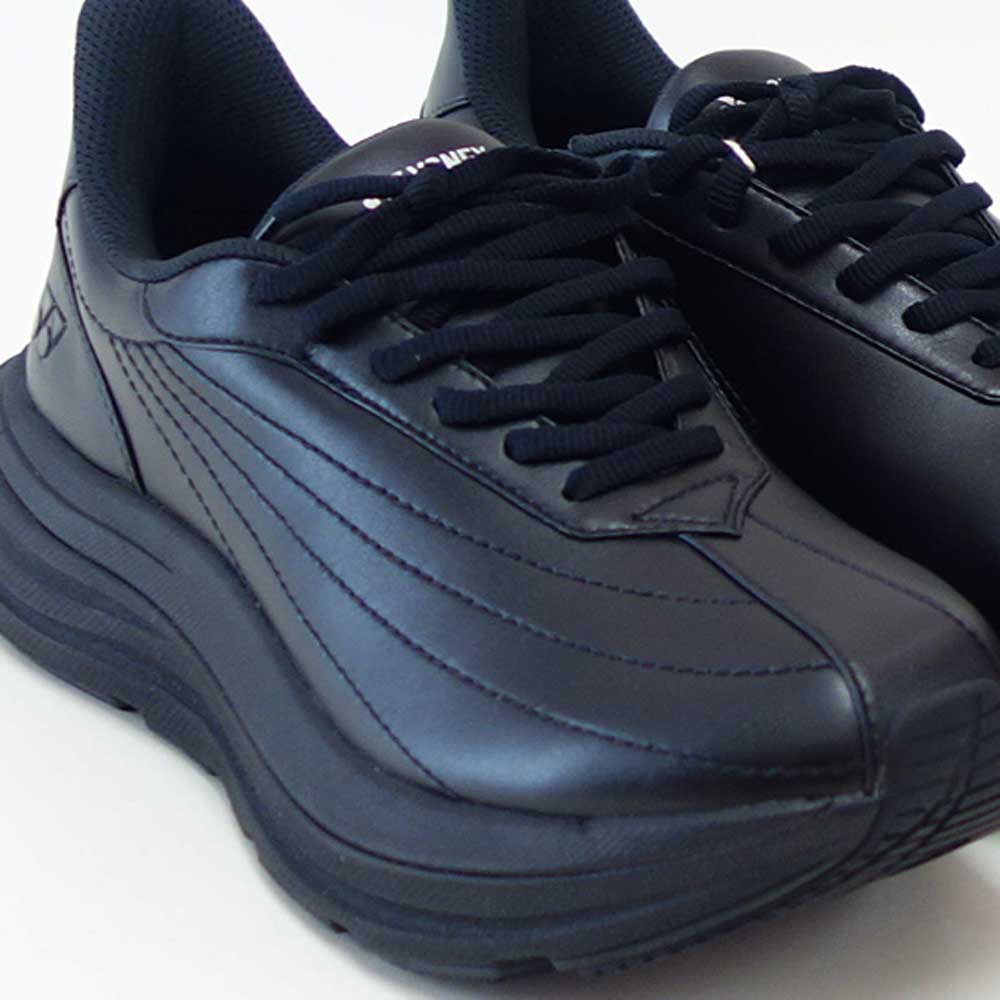 ヨネックスYONEXM128007ブラック(メンズ)撥水快適ウォーキングパワークッションプラスハンズフリー楽々フィット3.5E膝腰負担軽減旅行靴