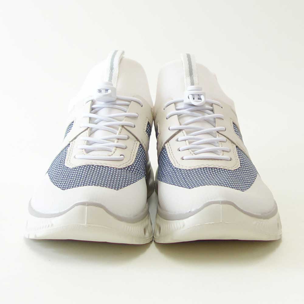 riekerリーカーM606190ホワイト/コンビ(レディース)人工皮革ストレッチクッション性の良いお洒落スリッポンフラットスニーカー「靴」