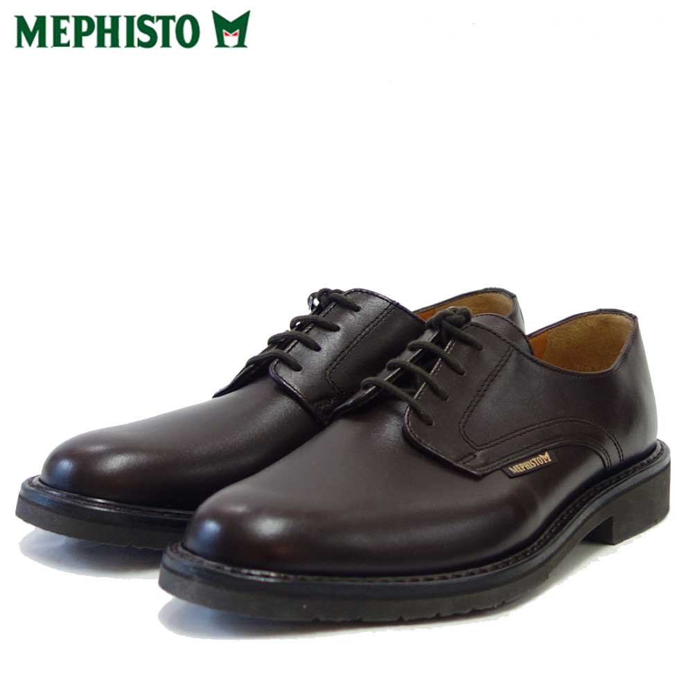 メフィスト MEPHISTO MARLON(マーロン)ダークブラウン (フランス製) グッドイヤー 天然皮革 プレーントゥ ビジネスシューズ(メンズ) 「靴」 正規品 快適靴 旅行