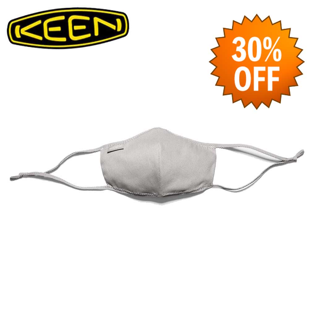 【SALE 30%OFF】 キーン KEEN TOGETHER MASK Drizzle(グレー ) 2枚セット 持続可能素材マスク メール便可
