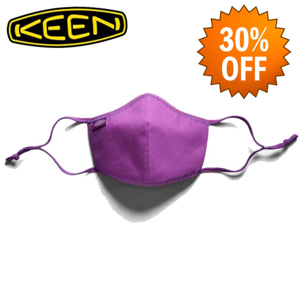 【SALE 30%OFF】 キーン KEEN TOGETHER MASK パープル 2枚セット 持続可能素材マスク メール便可