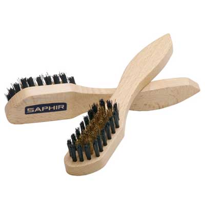 フランスの起毛素材用ブラシ SAPHIR サフィール スエードブラシ靴 シューズ