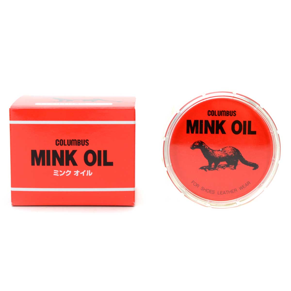 COLUMBUS コロンブス MINK OIL ミンクオイル ビン オイル仕上革専用クリーム(日本製)