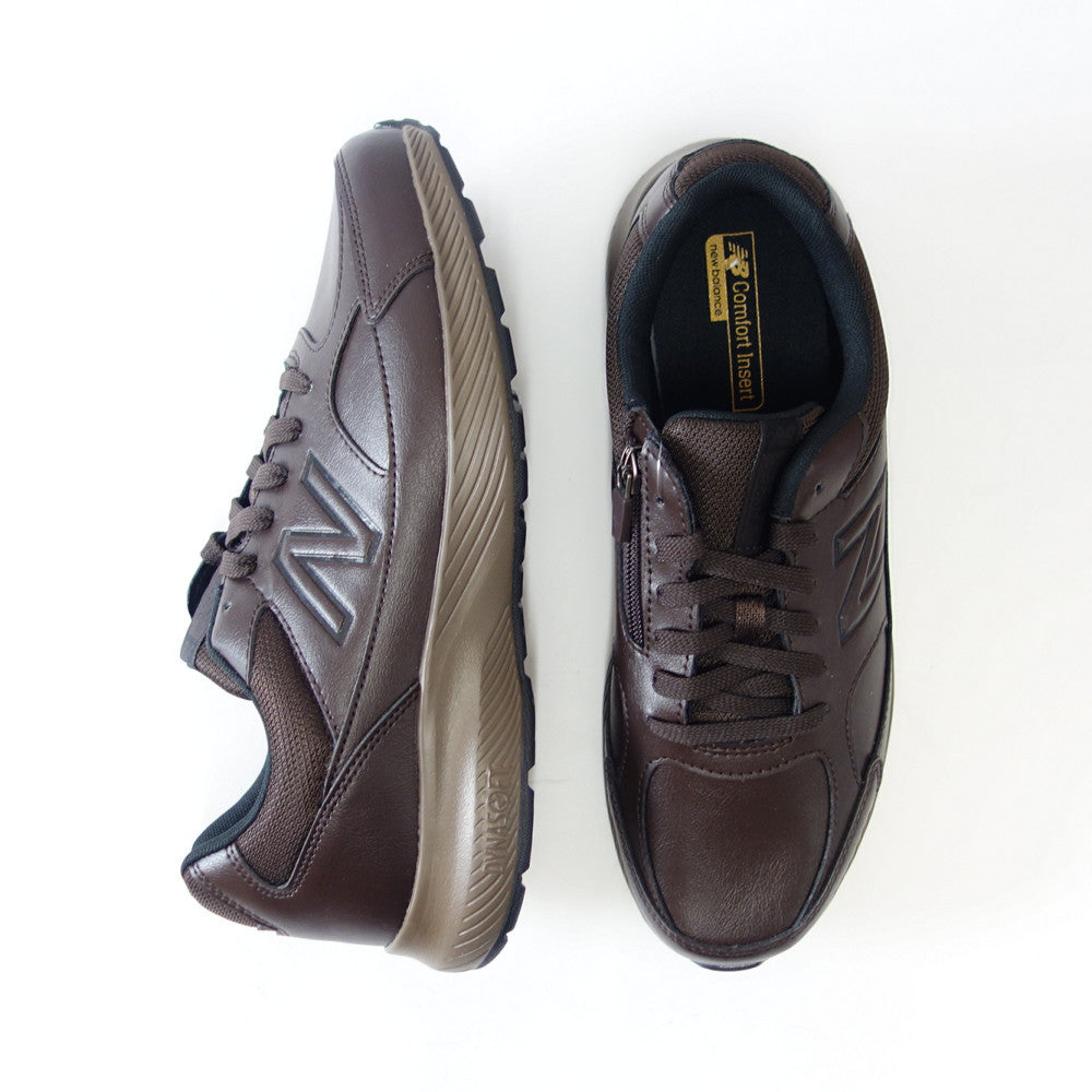 new balance ニューバランス MW363BC8 ブラウン (メンズ) 4E幅 ゆったりフィットのウォーキングシューズ サイドファスナー付き「靴」