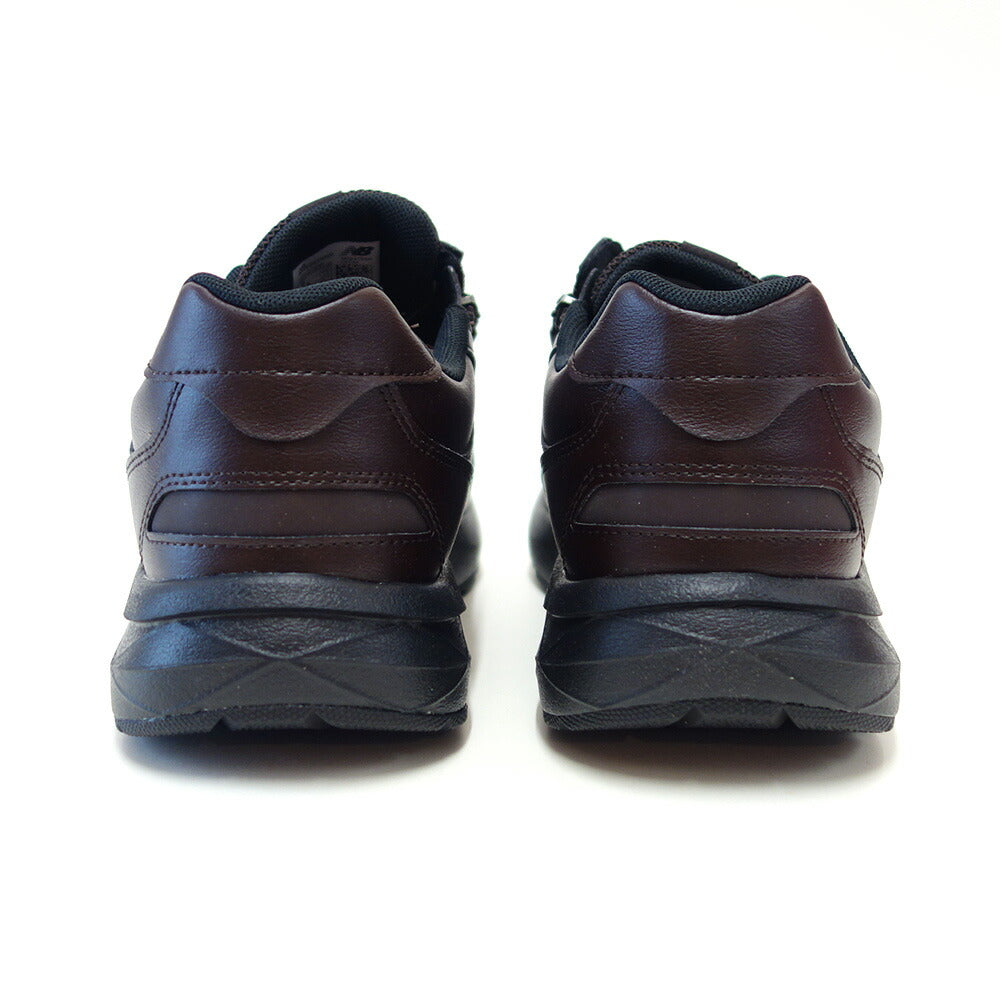 newbalanceニューバランスMW363SB9ダークブラウン(メンズ)4E幅ゆったりフィットのウォーキングシューズサイドファスナー付き「靴」