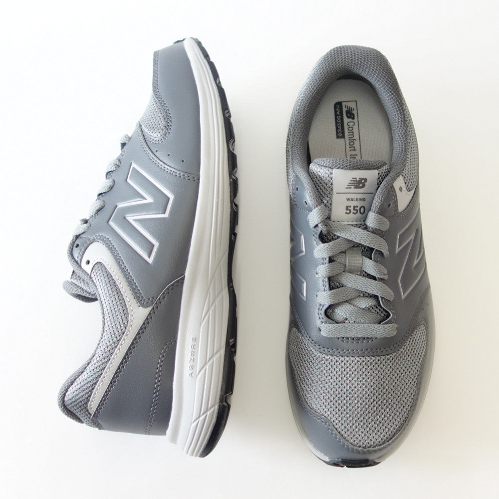 new balance ニューバランス MW550 V4 グレー (GY4) ・ブラック(BK4)(メンズ) 4E幅 ゆったりフィットのウォーキングシューズ「靴」