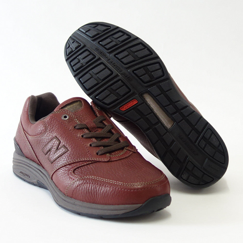 ニューバランス new balance MW585BK6E ウッドブラウン(メンズ)6E幅 天然皮革 ウォーキング フィットネス 旅行 コンフォート 「靴」
