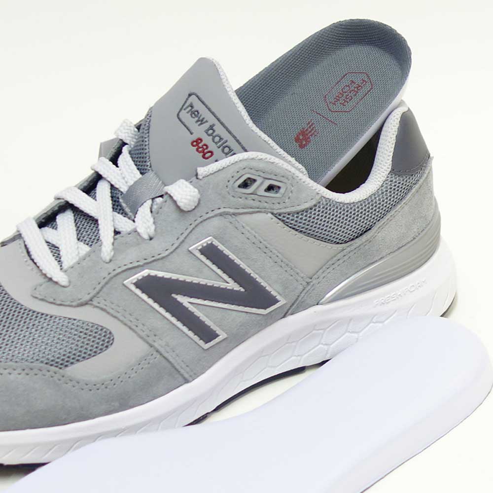 ニューバランスnewbalanceMW880CG64Eグレー(メンズ)4E幅アウトドアシューズウォーキングフィットネス「靴」