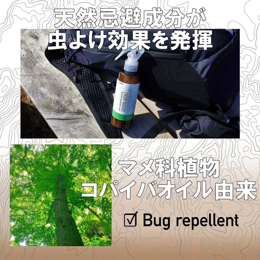 ナチュラルデオドラントミスト コロンブス COLUMBUS (日本製) 消臭・虫よけスプレー 200ml アウトドア キャンプ 登山 フェス 梅雨