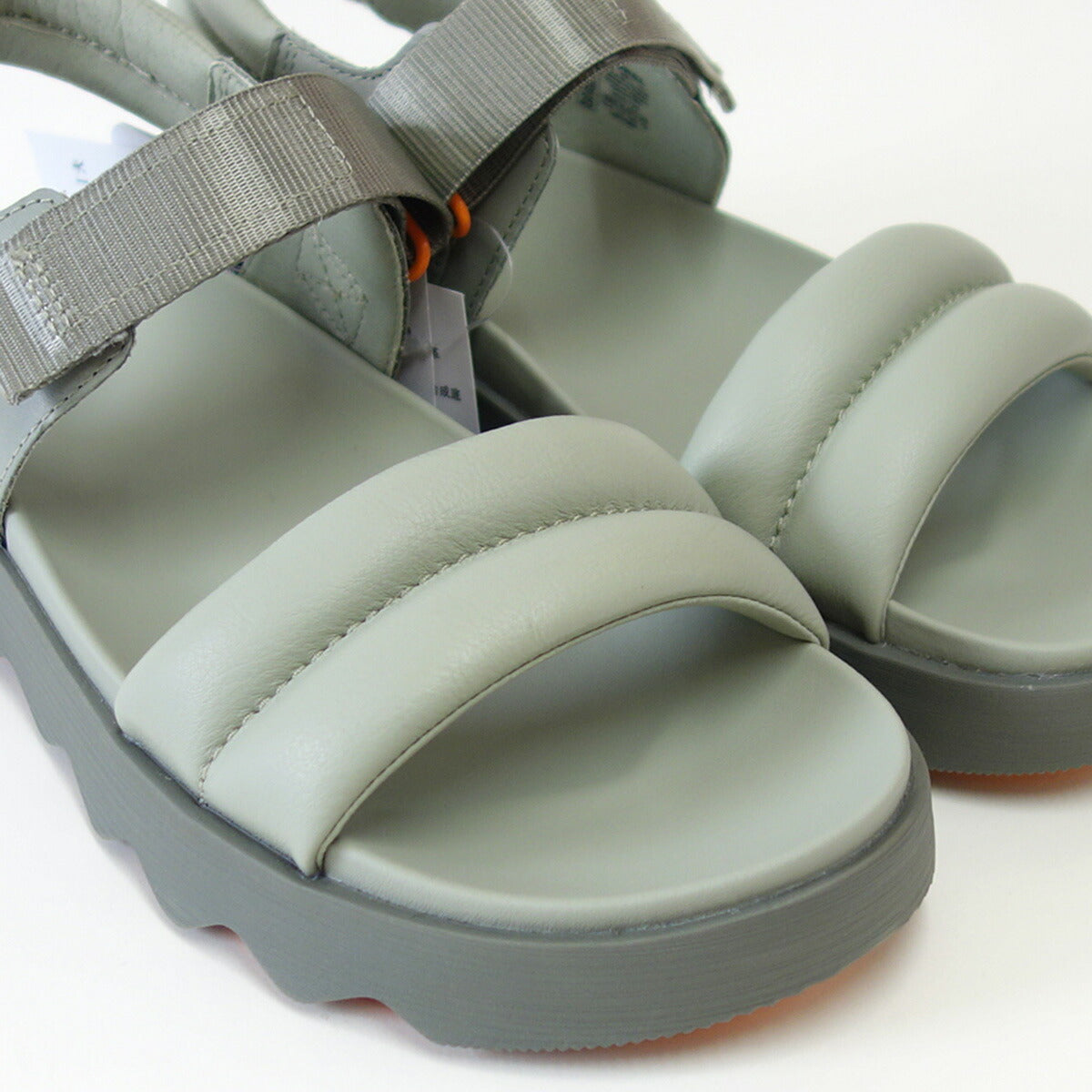 ソレルSORELNL4972(レディース)VIIBESANDAL:サファリ/ストーングリーン(348)天然皮革アンクルストラップサンダル「靴」