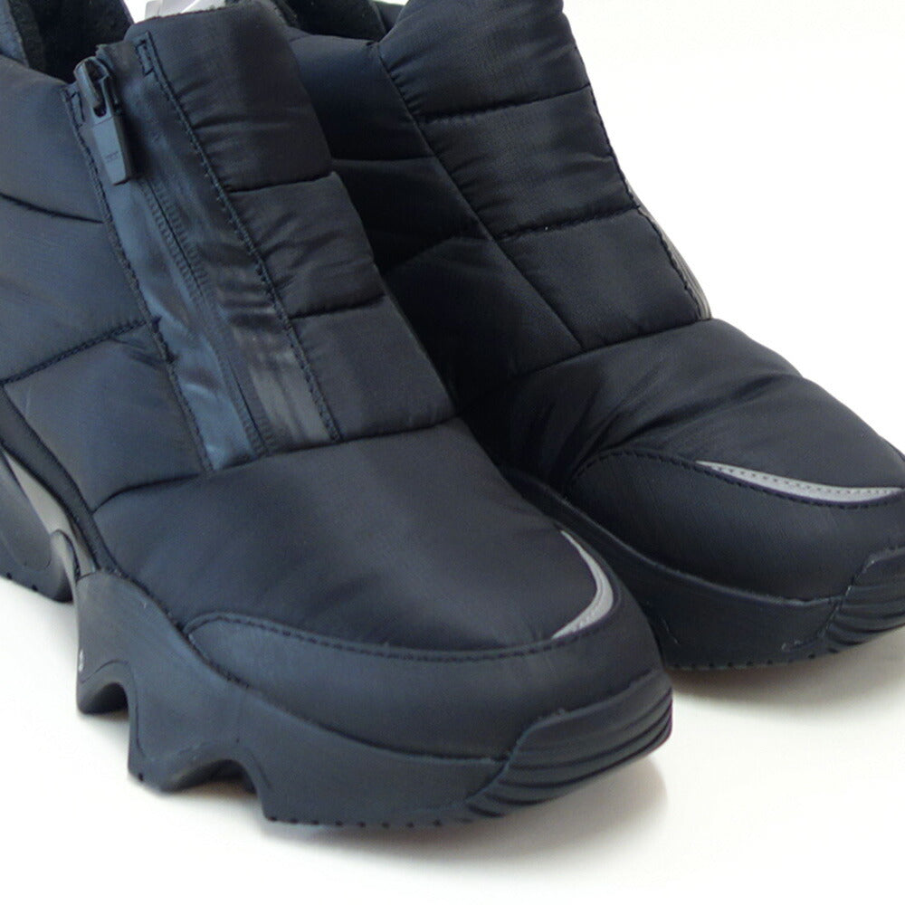 ソレルSORELNL5044(レディース)キネティックインパクトパフィージップウォータープルーフ:Black/SeaSalt(011)サイドジップブーツショートブーツウォータープルーフ「靴」