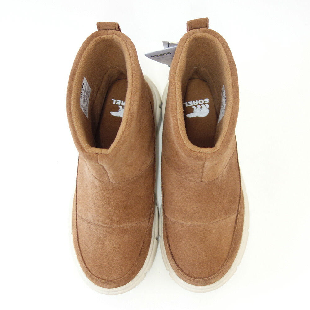 ソレルSORELNL5122(レディース)エクスプローラー3スリッポンウォータープルーフ:VelvetTan/Chalk(242)スエードレザーショートブーツウォータープルーフ「靴」