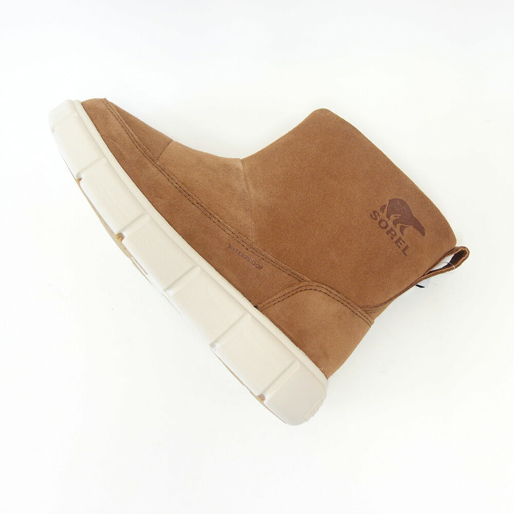 ソレルSORELNL5122(レディース)エクスプローラー3スリッポンウォータープルーフ:VelvetTan/Chalk(242)スエードレザーショートブーツウォータープルーフ「靴」