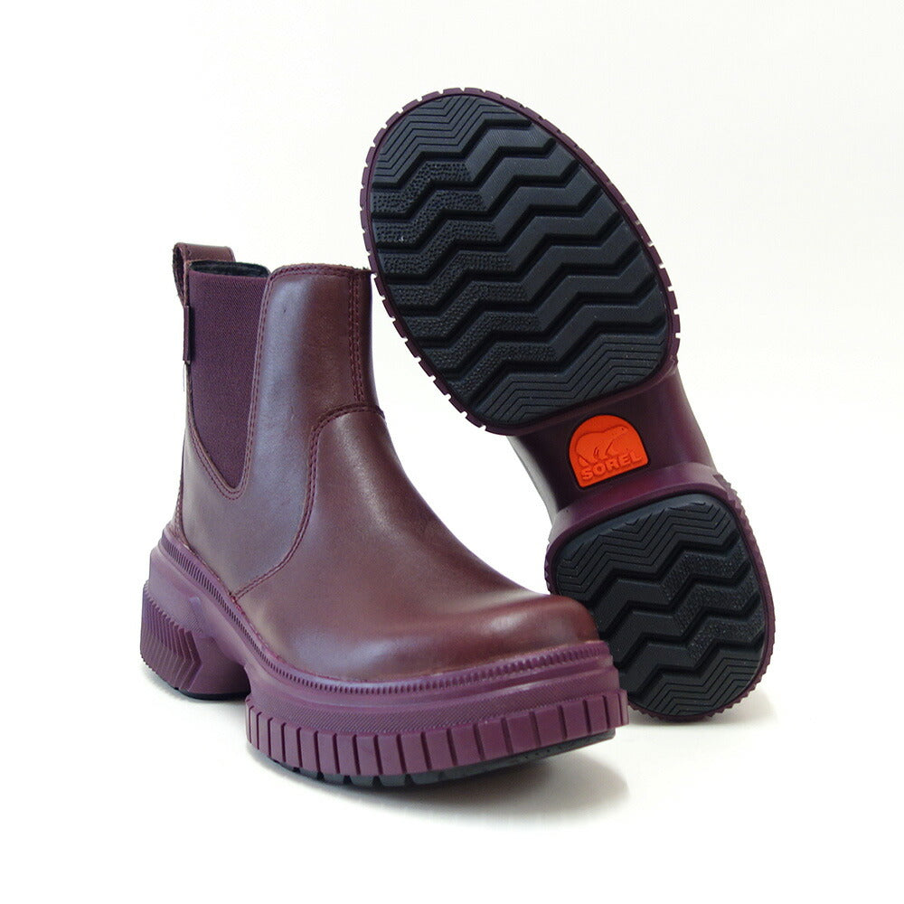 ソレルSORELNL5140(レディース)オーエヌエーアベニューチェルシーブーツウォータープルーフ:VelvetTan/Gum(543)天然皮革サイドゴアブーツ「靴」