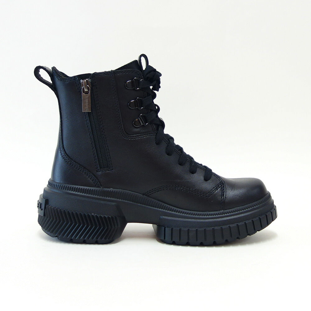 ソレルSORELNL5141(レディース)オーエヌエーアベニューブーツレースウォータープルーフ:Black(010)天然皮革サイドジップブーツ「靴」