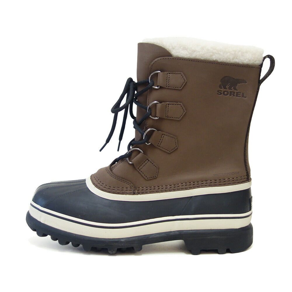 SOREL ソレル NM1000(メンズ) CARIBOU カリブー:BRUNO (238) 防水 防寒 レザー ショート ハーフブーツ 「靴」