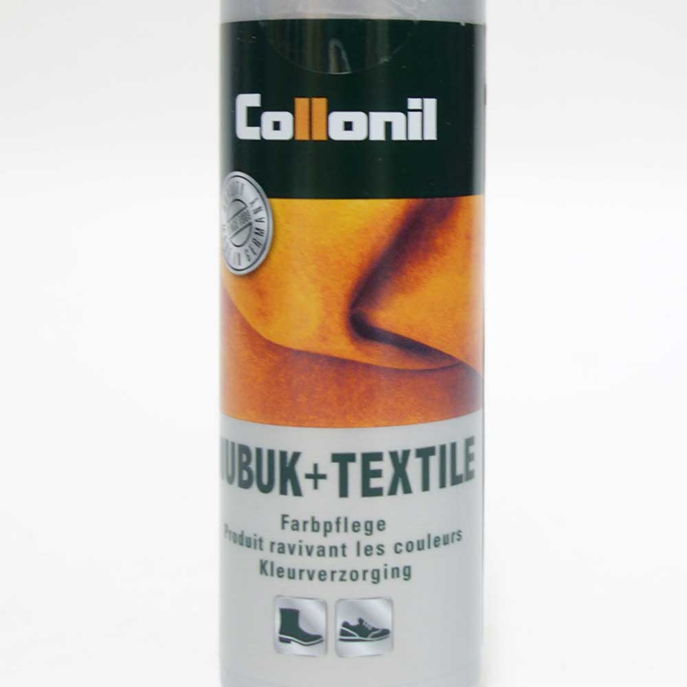 コロニル Collonil (ドイツ製) ヌバック+テキスタイルボトル 100ml(起毛素材専用ローション)スエード革製品用補色・栄養リキッド シューズ パンプス ブーツ サンダル アウトドア スウェード スエード ヌバック 起毛皮革 栄養 補色 防水 保革 色落ち 色褪せ防止