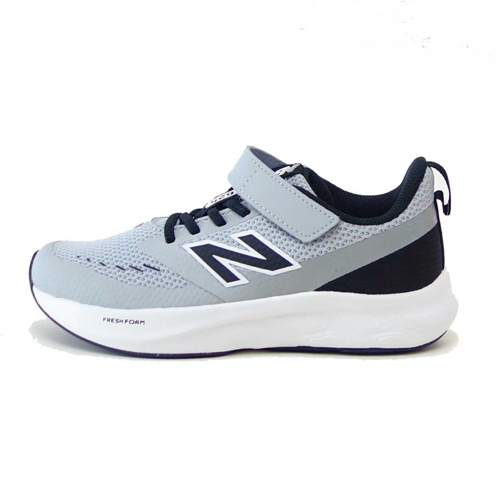 ニューバランス new balance P6257EM グレー/ブラック(キッズ スニーカー) マジックテープ スニーカー ジュニア 通学 普段履き 軽量「靴」