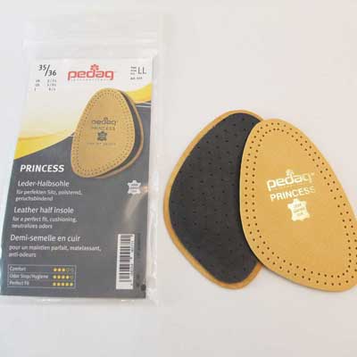 《メール便可》pedag ペダッグ レザー1/2(プリンセス) ハーフインソール(つま先用) 靴 シューズ
