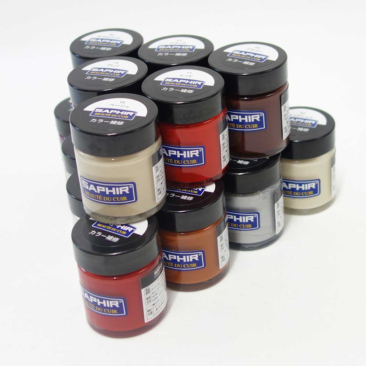 着色補修クリーム(ビン入り)SAPHIRサフィールフランス製レノベイティングカラー補修クリーム瓶30ml
