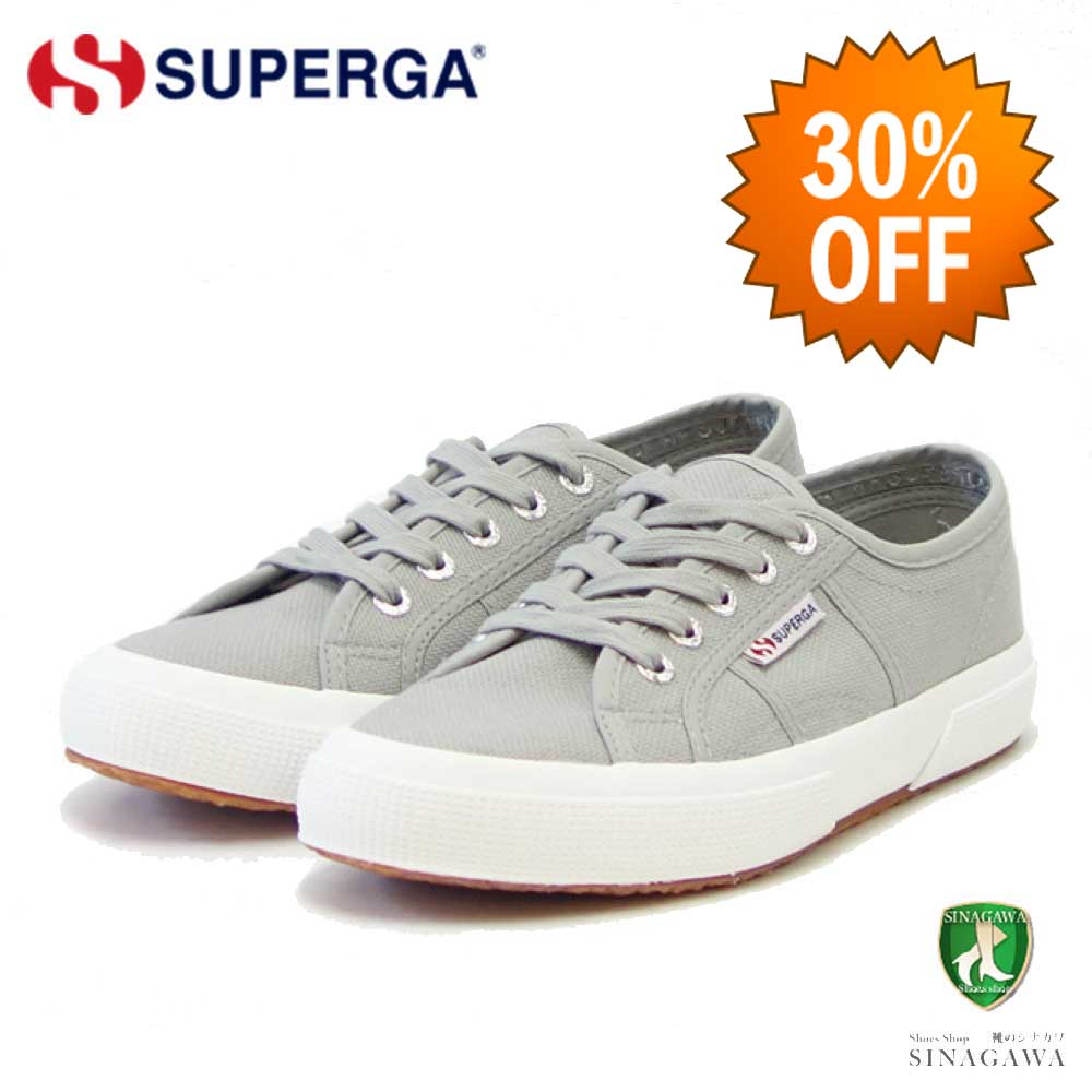 【SALE 30%OFF】 スペルガ SUPERGA 2750-COTU CLASSIC(ユニセックス)ライトグレー (s000010506) ナチュラルなキャンバススニーカー メンズ 「靴」