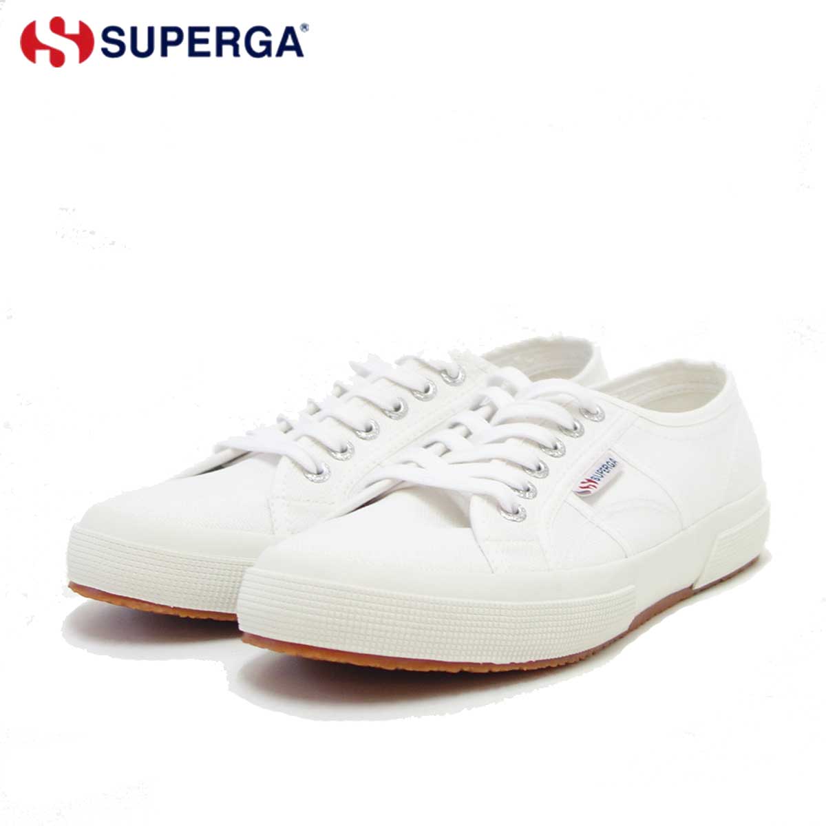 スペルガ SUPERGA 2750-COT U CLASSIC(ユニセックス)ホワイト (s000010 901) ナチュラルなキャンバススニーカー 「靴」