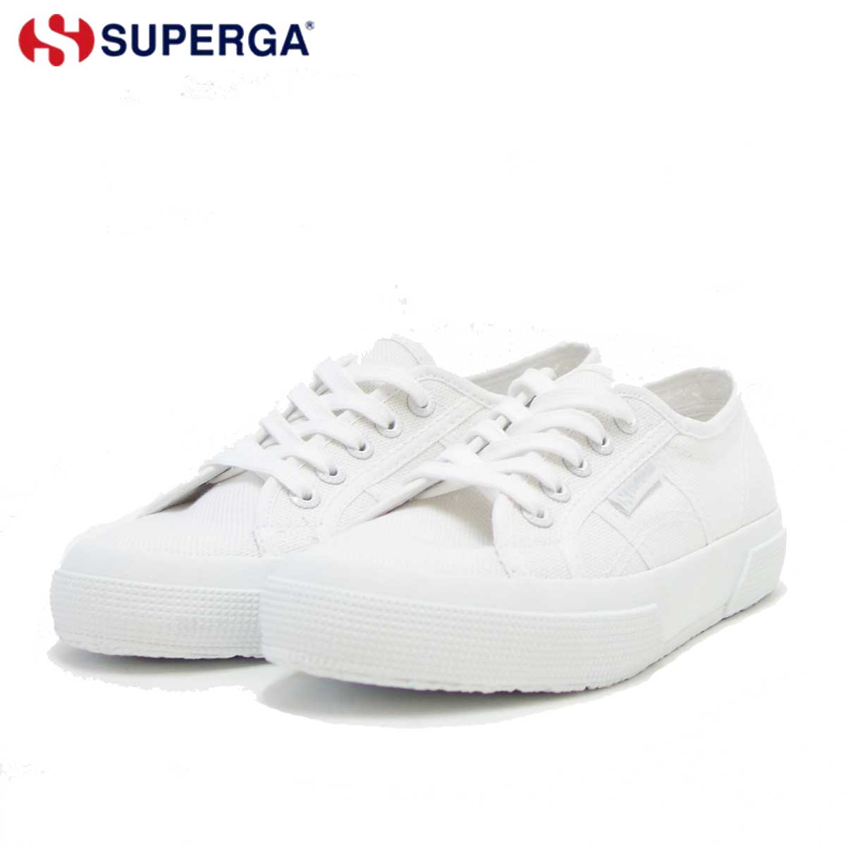 スペルガ SUPERGA 2750-COT U CLASSIC(ユニセックス)トータル ホワイト (s000010 c42) ナチュラルなキャンバススニーカー 「靴」