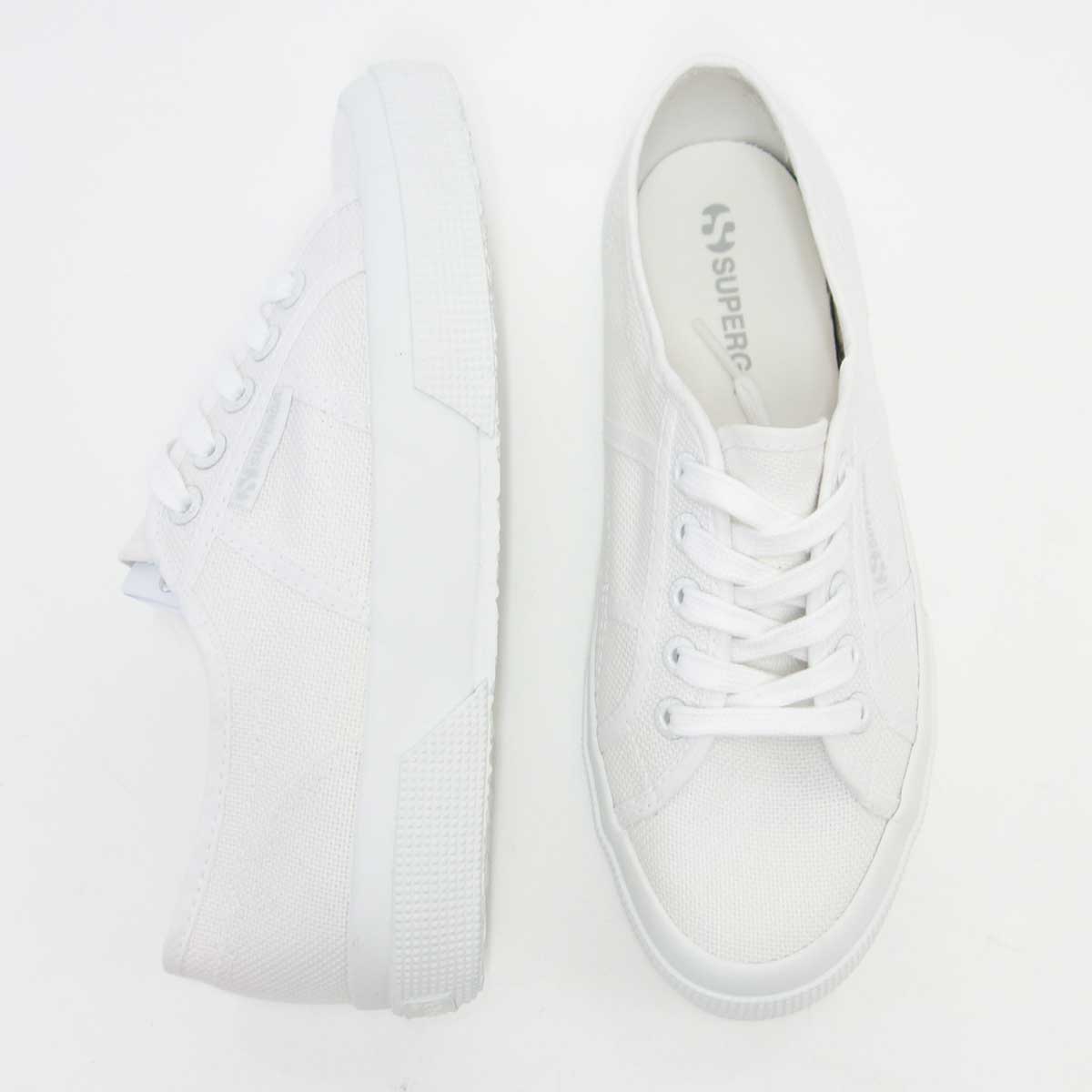 スペルガ SUPERGA 2750-COT U CLASSIC(ユニセックス)トータル ホワイト (s000010 c42) ナチュラルなキャンバススニーカー 「靴」