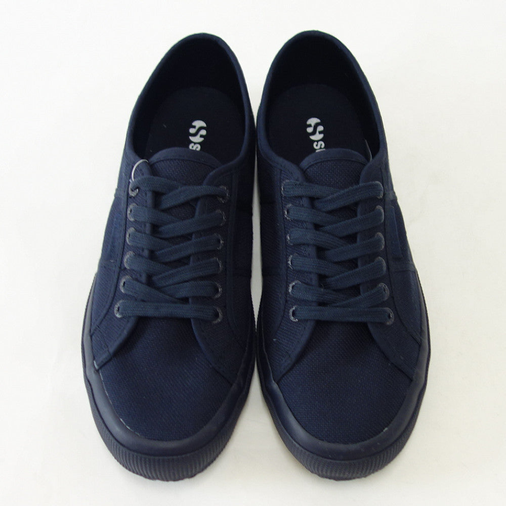 スペルガ SUPERGA 2750-COT U CLASSIC(ユニセックス)トータル ネイビー (s000010 c43) ナチュラルなキャンバススニーカー 「靴」