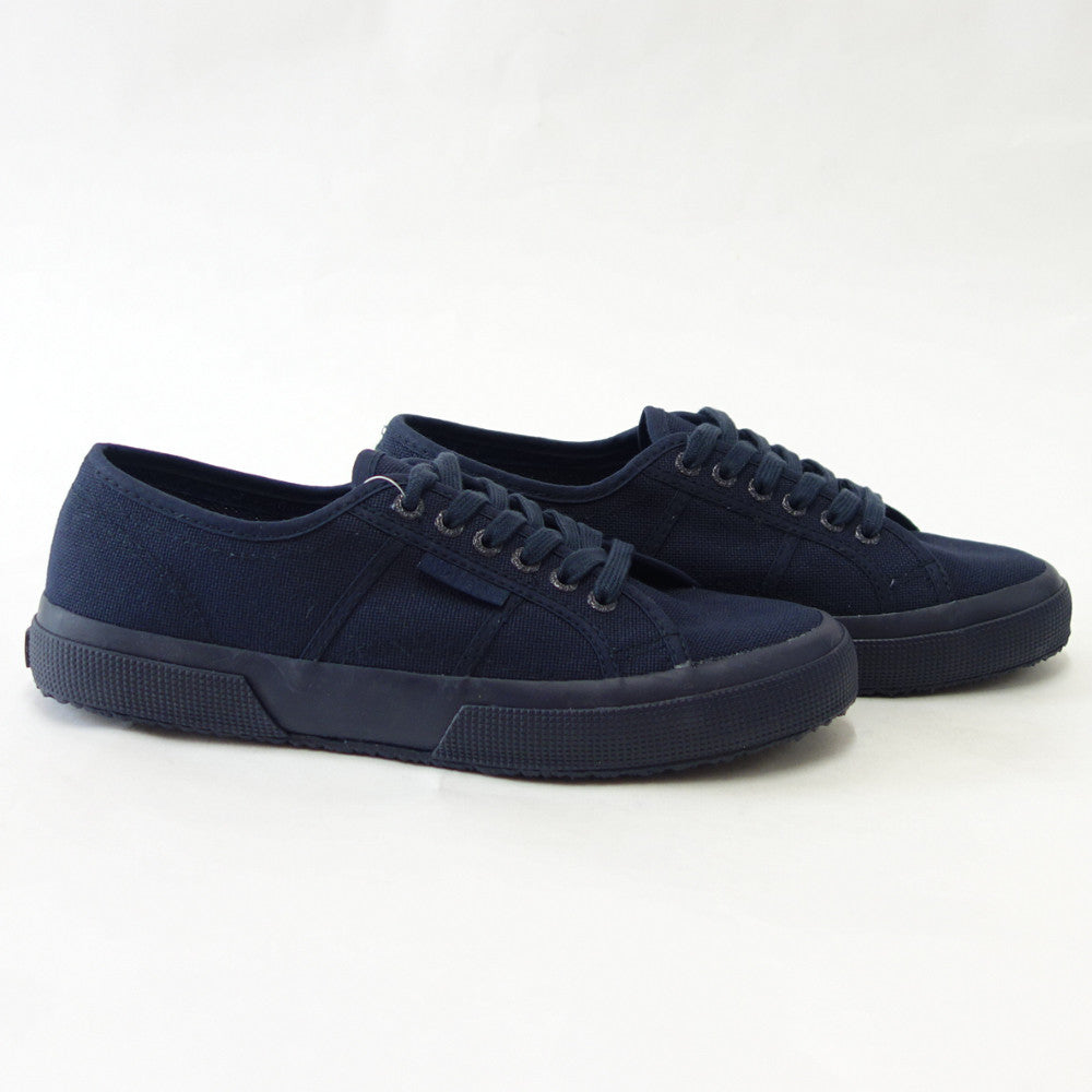 スペルガ SUPERGA 2750-COT U CLASSIC(ユニセックス)トータル ネイビー (s000010 c43) ナチュラルなキャンバススニーカー 「靴」