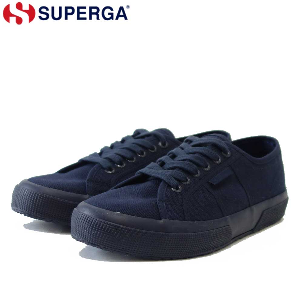スペルガ SUPERGA 2750-COT U CLASSIC(ユニセックス)トータル ネイビー (s000010 c43) ナチュラルなキャンバススニーカー 「靴」