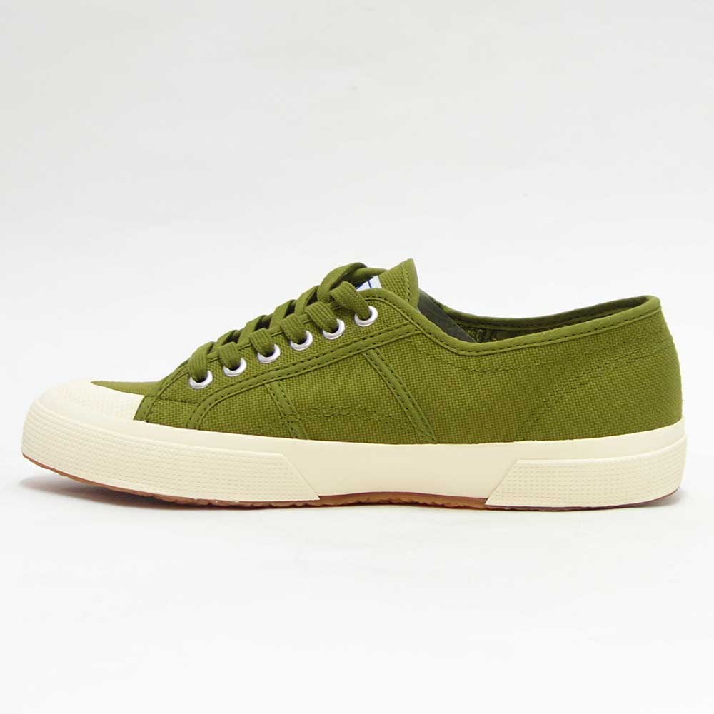 【SALE 30%OFF】 スペルガ SUPERGA 2390-COT U(メンズ)Green Miltary (s00dp10wj0) ナチュラルなキャンバススニーカー 「靴」