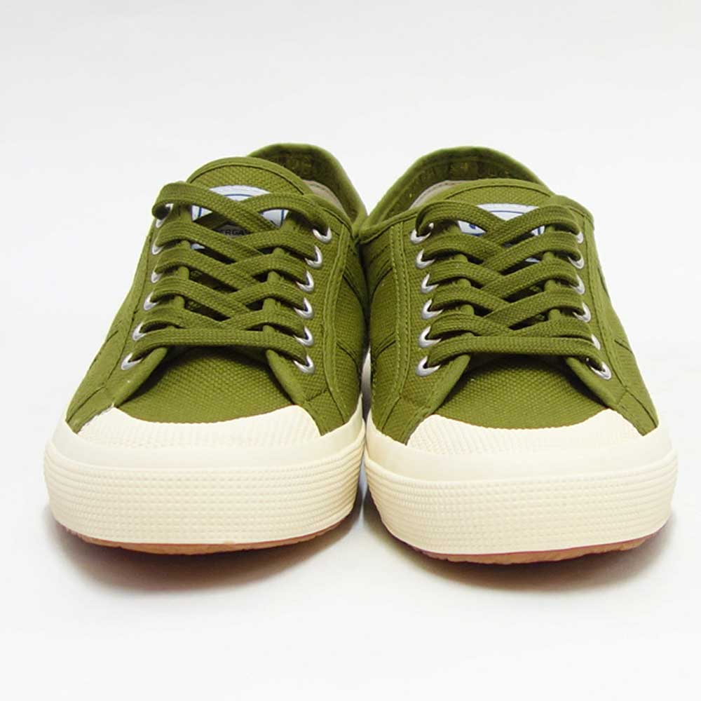【SALE 30%OFF】 スペルガ SUPERGA 2390-COT U(メンズ)Green Miltary (s00dp10wj0) ナチュラルなキャンバススニーカー 「靴」