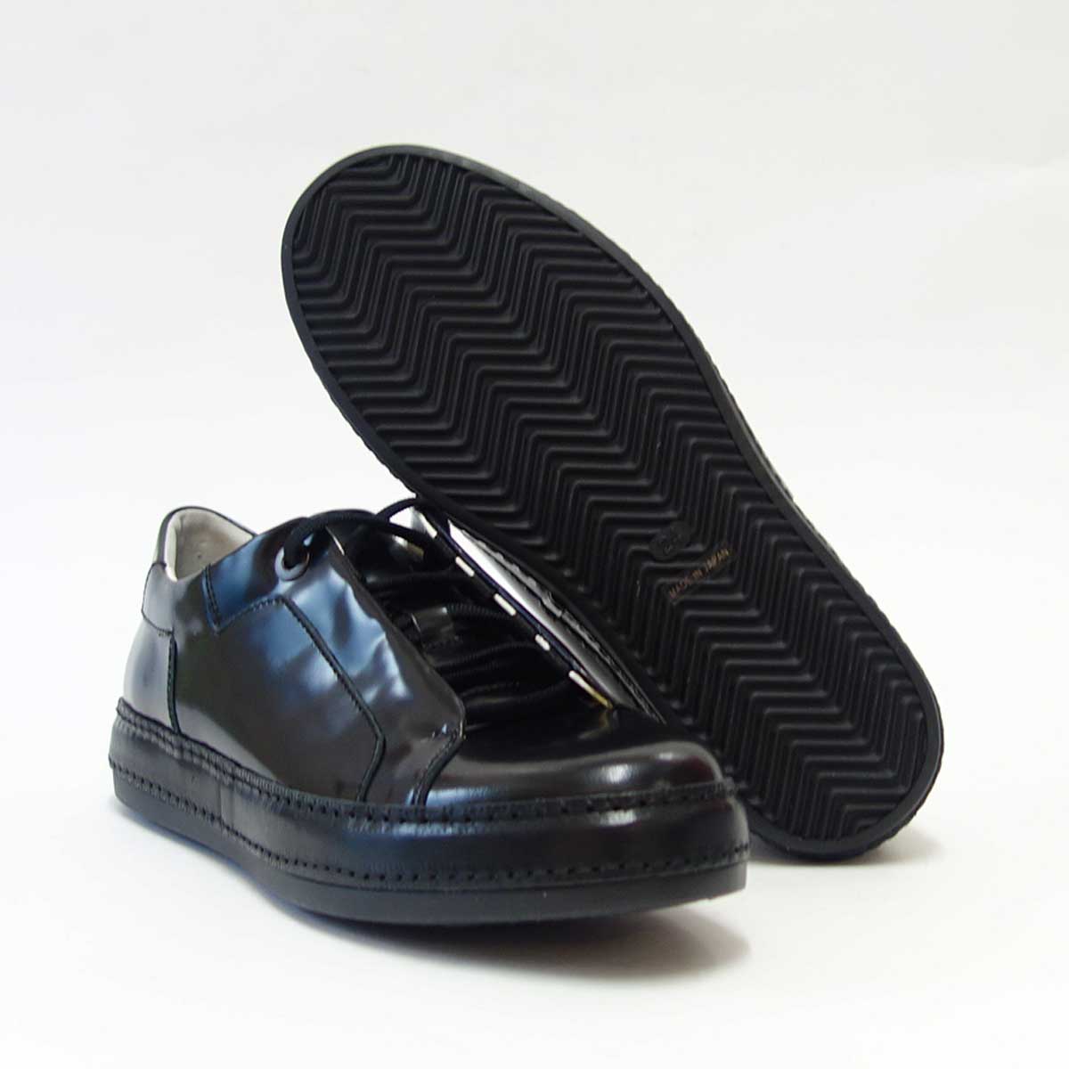 【SALE 50%OFF】 SAYA(サヤ) S50751 ブラック オパンケレースアップシューズ「靴」