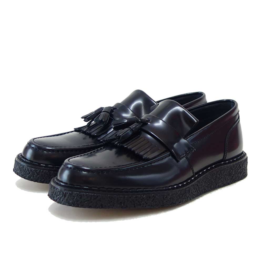 フレッドペリーFREDPERRYSB8355GeorgeCoxTasselLoaferLeatherタッセルローファースリッポンクレープソールレザー「靴」