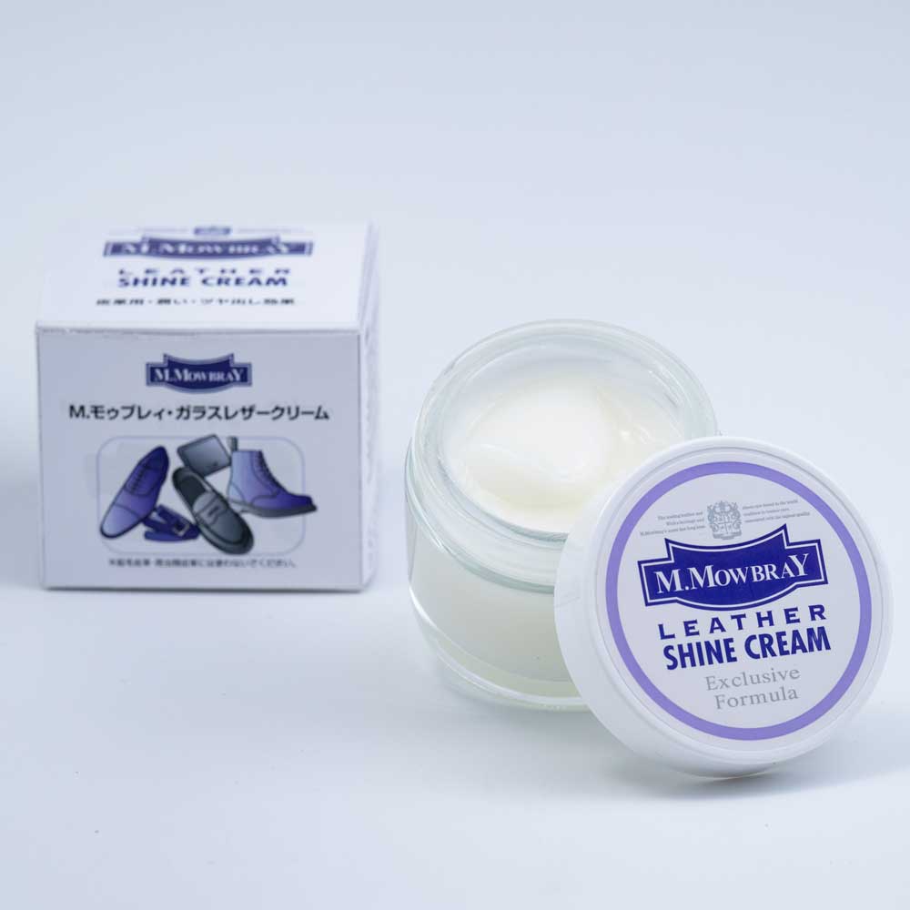 M.MOWBRAYM.モゥブレィLEATHERSHINECREAM(ガラスレザークリーム)艶出しクリームガラスレザースムースレザー