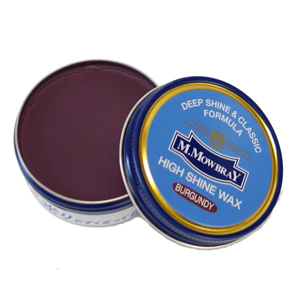 M.MOWBRAY M.モゥブレィ HIGH SHINE WAX(ハイシャインワックス) 簡単ポリッシュ(鏡面仕上げ)缶入り 油性ワックス 強力防水 ツヤ出し モウブレイ R&D